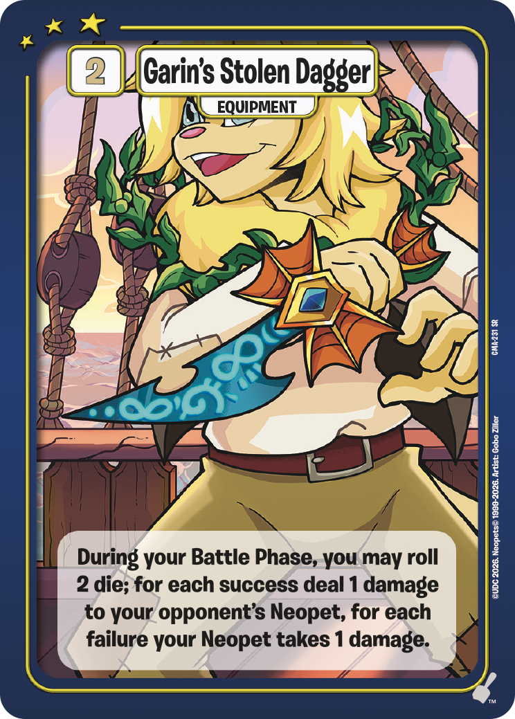 Garin's Stolen Dagger, CMA-231 SR