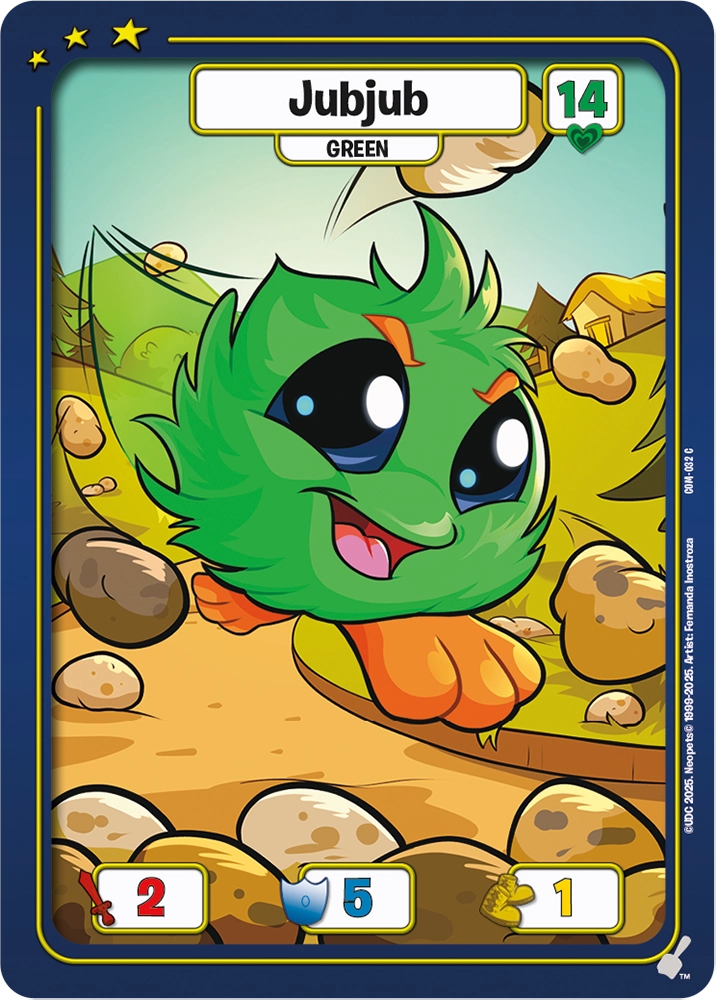 Jubjub, COM-032 C from Champions of Meridell