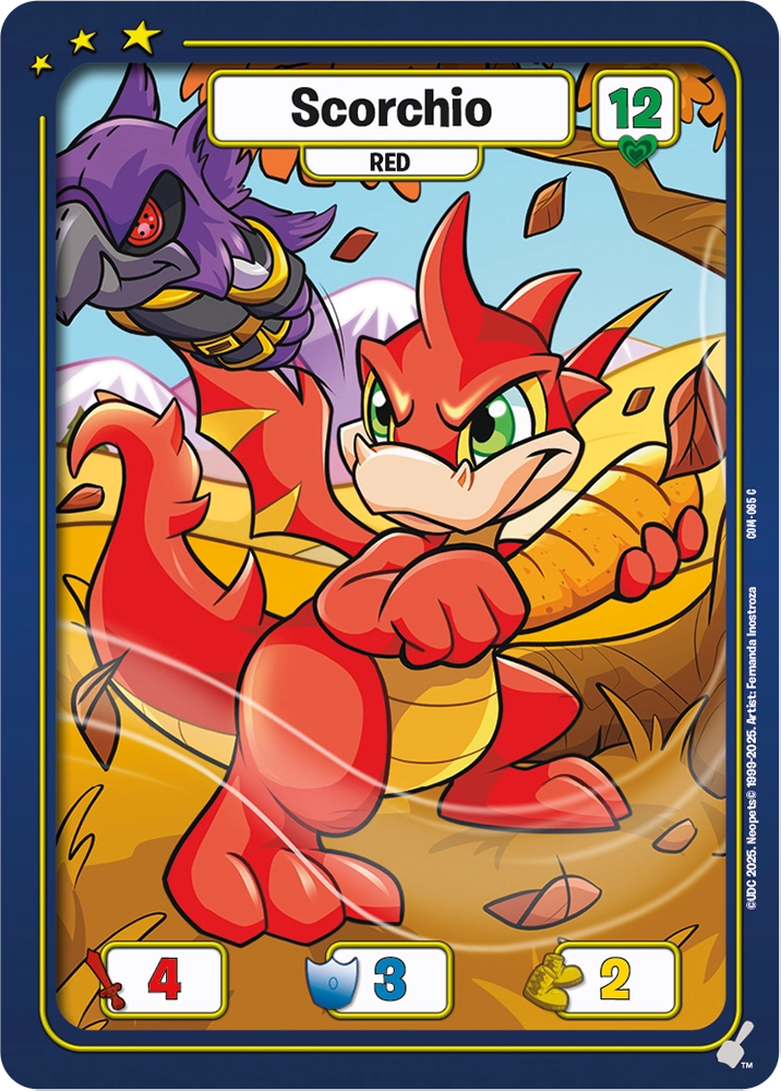 Scorchio, COM-065 C from Champions of Meridell