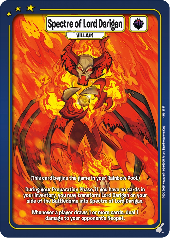 Spectre of Lord Darigan, COM-167 UR from Champions of Meridell