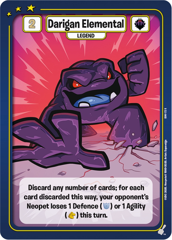 Darigan Elemental, COM-172 R from Champions of Meridell