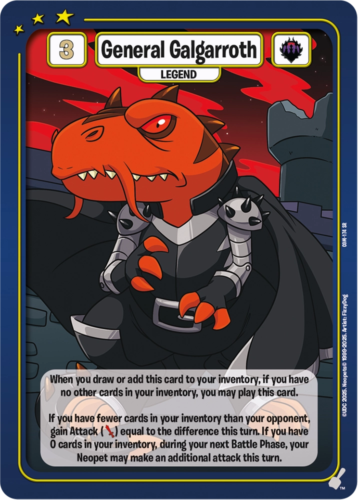 General Galgarroth, COM-174 SR from Champions of Meridell