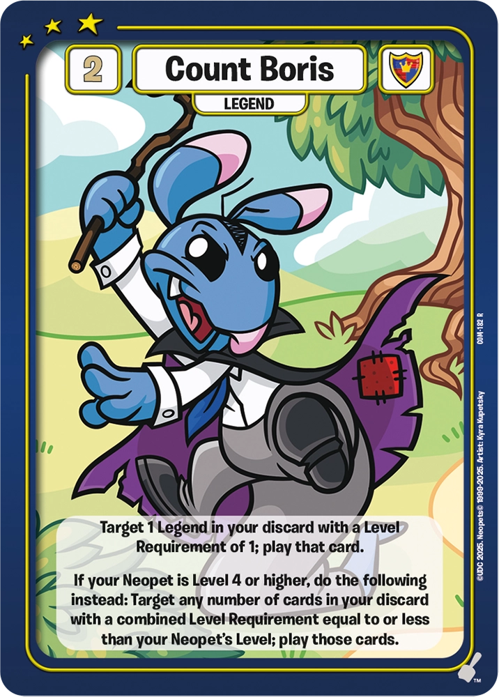 Count Boris, COM-182 R from Champions of Meridell