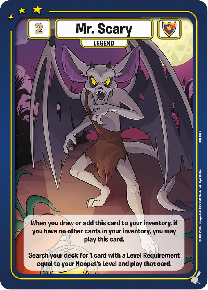 Mr. Scary, COM-187 R from Champions of Meridell