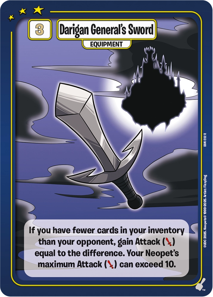 Darigan General's Sword, COM-202 R