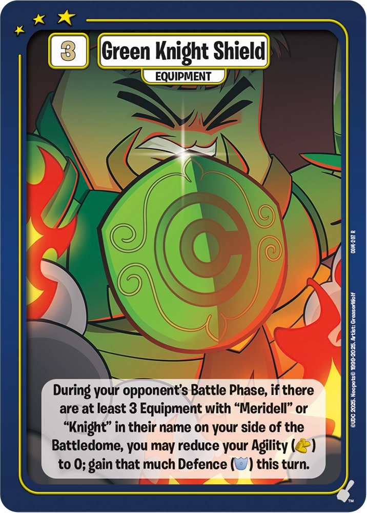 Green Knight Shield, COM-207 R