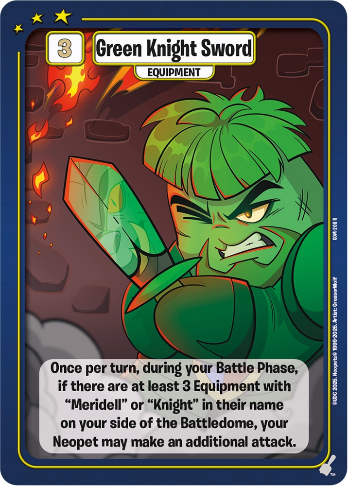 Green Knight Sword, COM-208 R