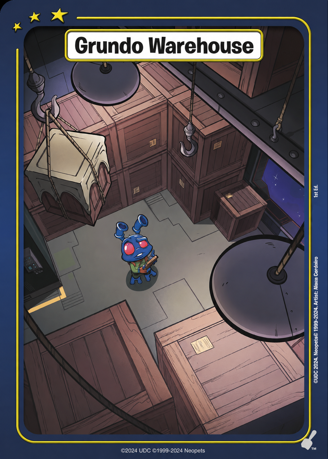 Grundo Warehouse (Villains Stained Glass Background), COM-GW09
