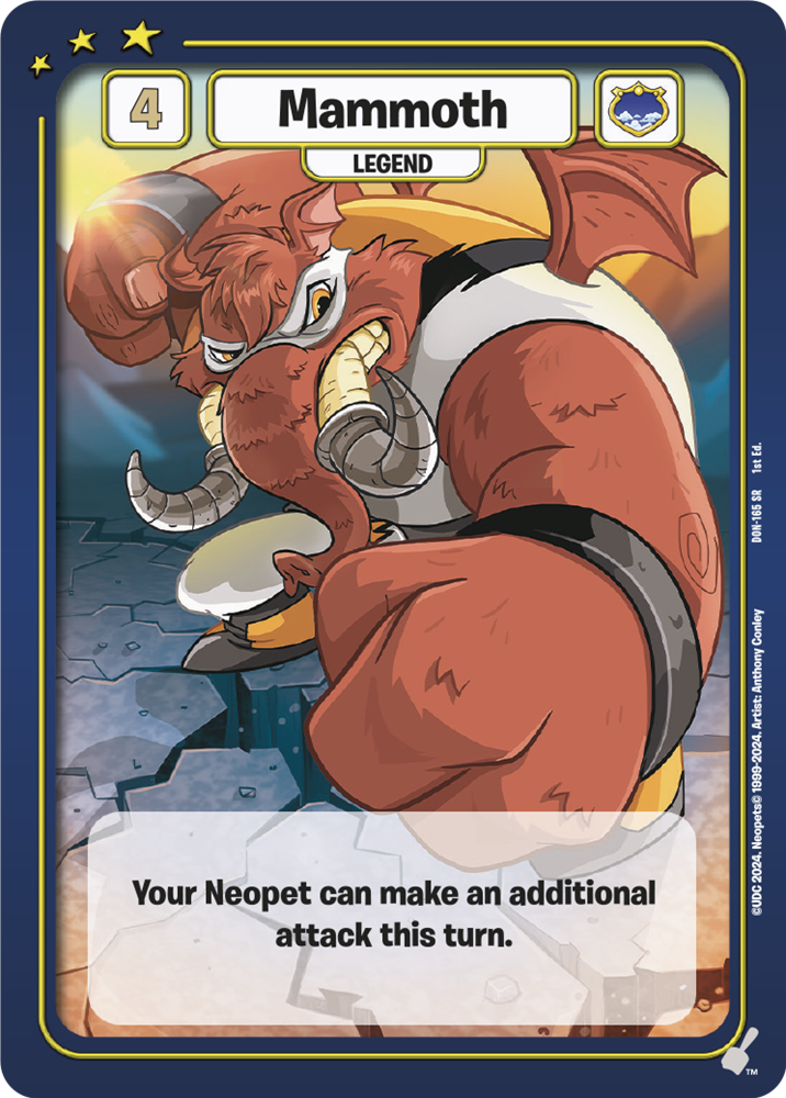Mammoth, DON-165 SR from Defenders of Neopia