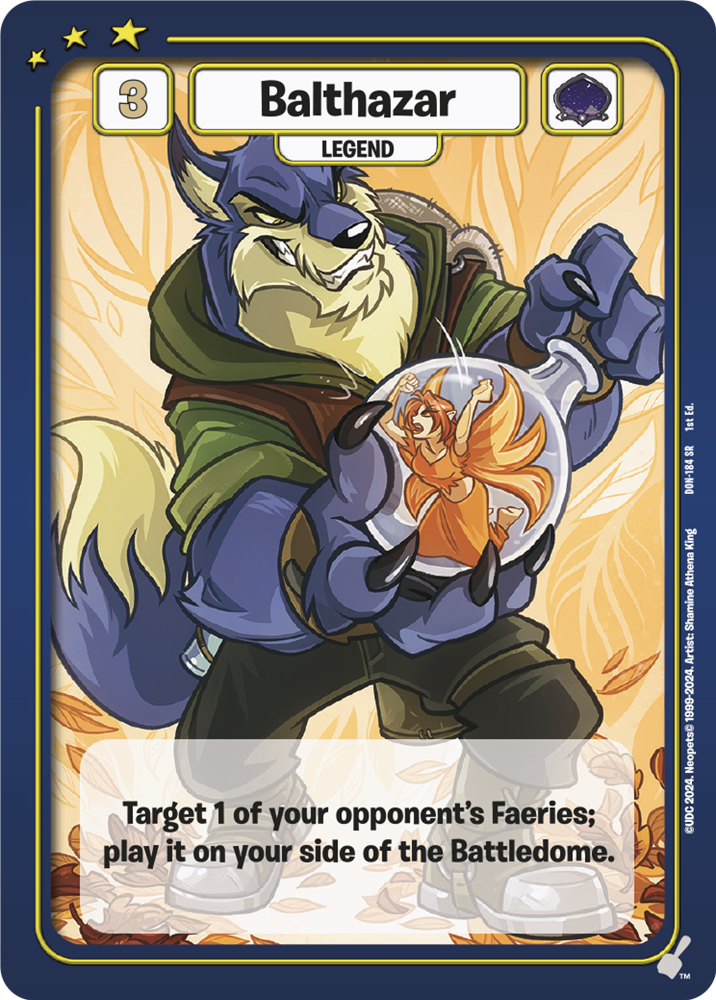 Balthazar, DON-184 SR from Defenders of Neopia