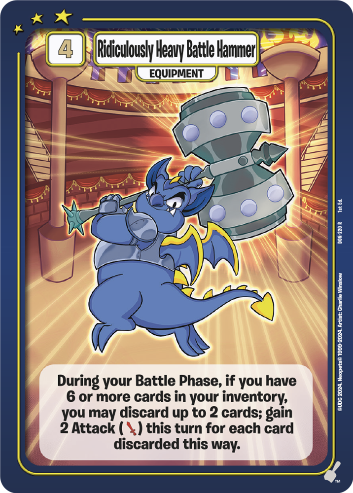 Ridiculously Heavy Battle Hammer, DON-220 R from Defenders of Neopia