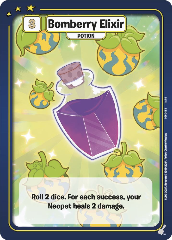 Bomberry Elixir, DON-242 R from Defenders of Neopia
