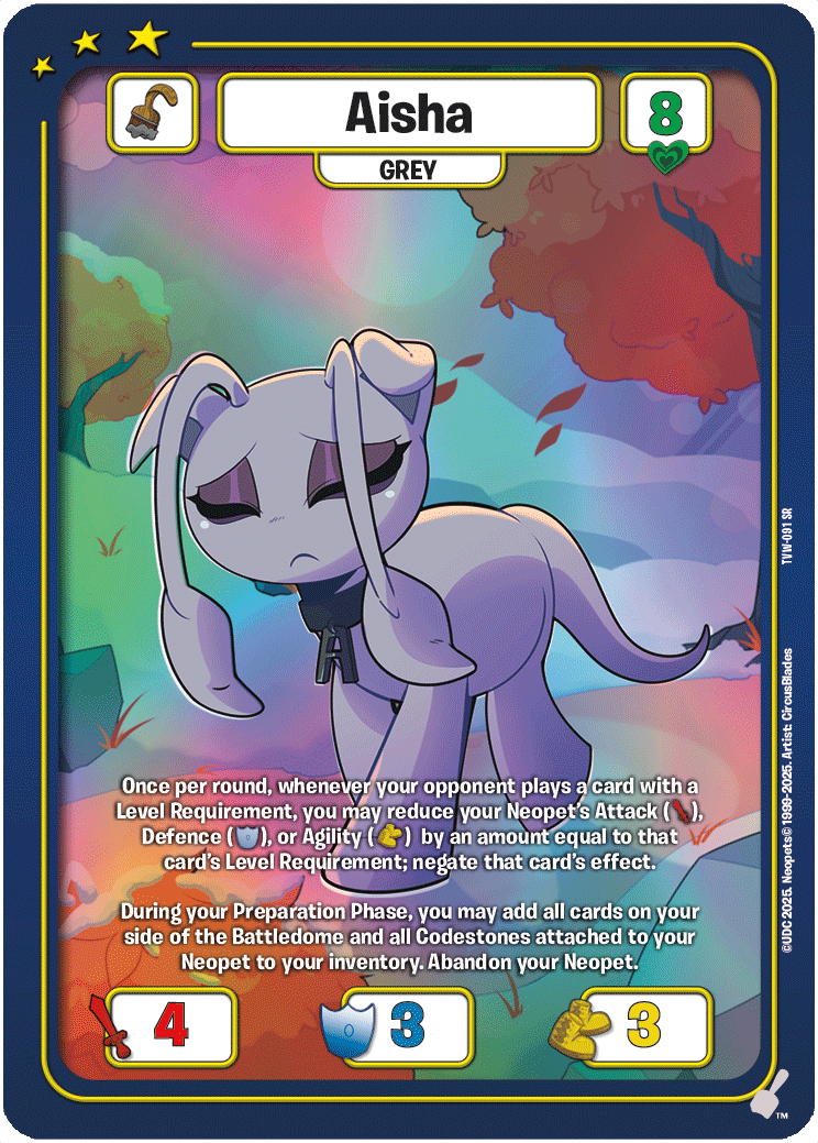 Aisha, TVW-091 SR
