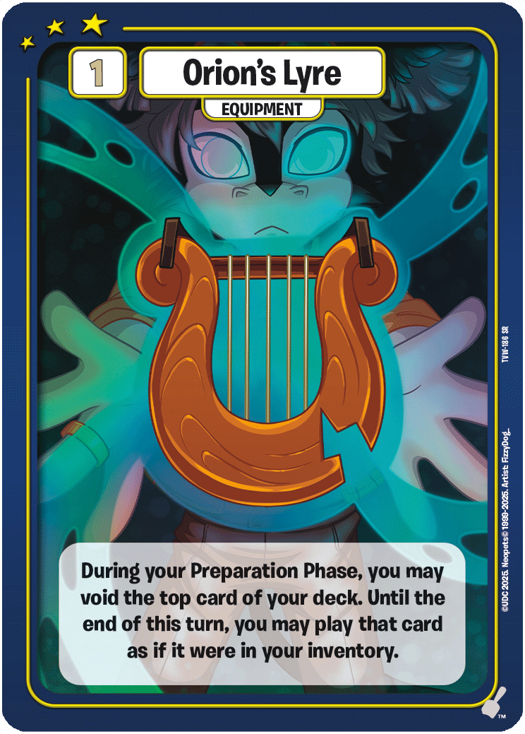 Orion's Lyre, TVW-186 SR