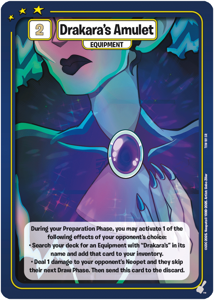 Drakara's Amulet, TVW-191 SR