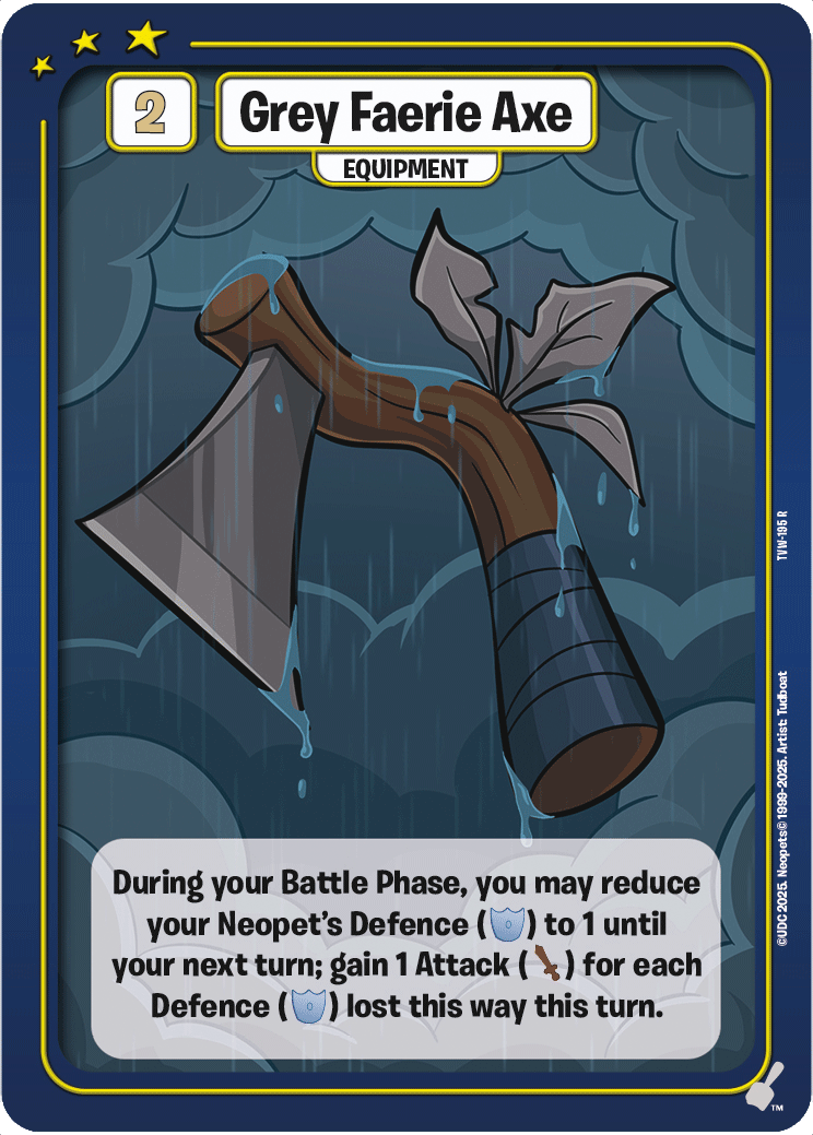 Grey Faerie Axe, TVW-195 R
