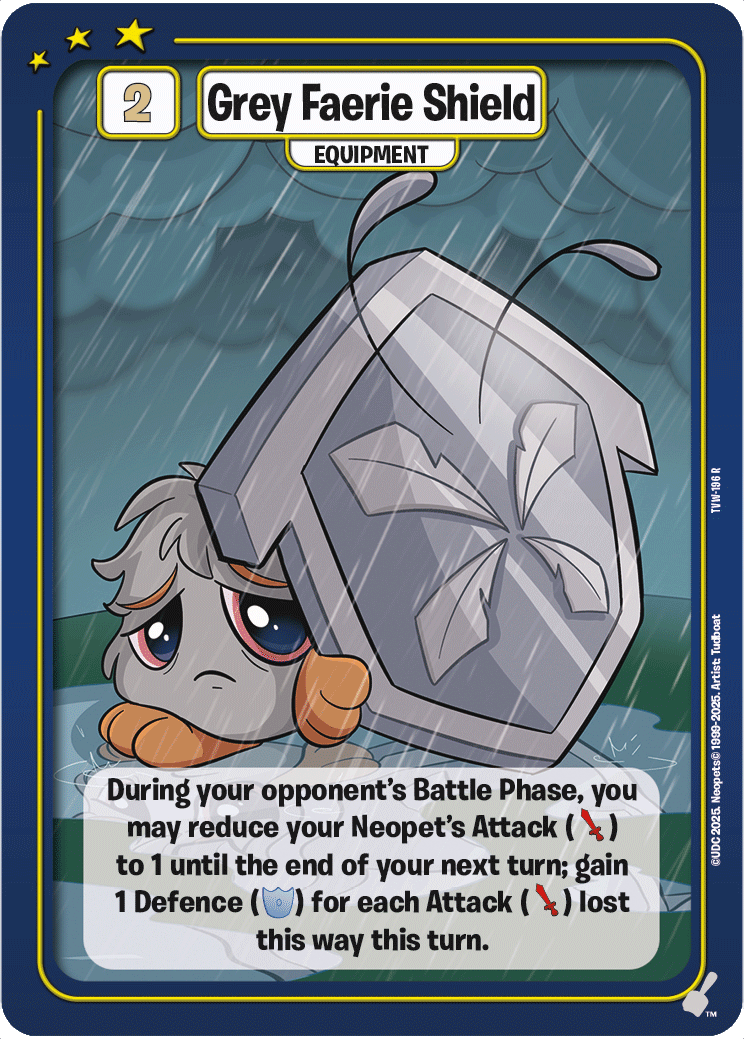 Grey Faerie Shield, TVW-196 R