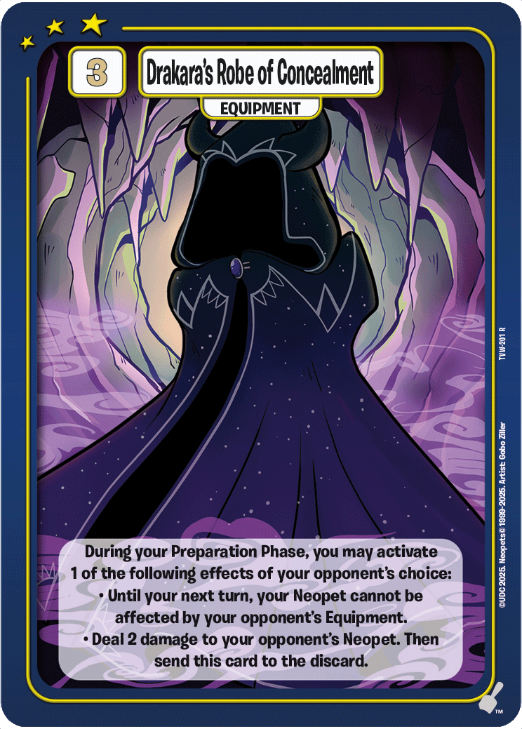 Drakara's Robe of Concealment, TVW-201 R