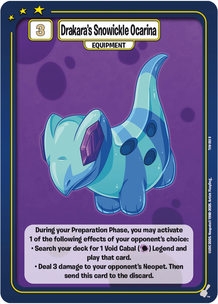 Drakara's Snowickle Ocarina, TVW-202 R