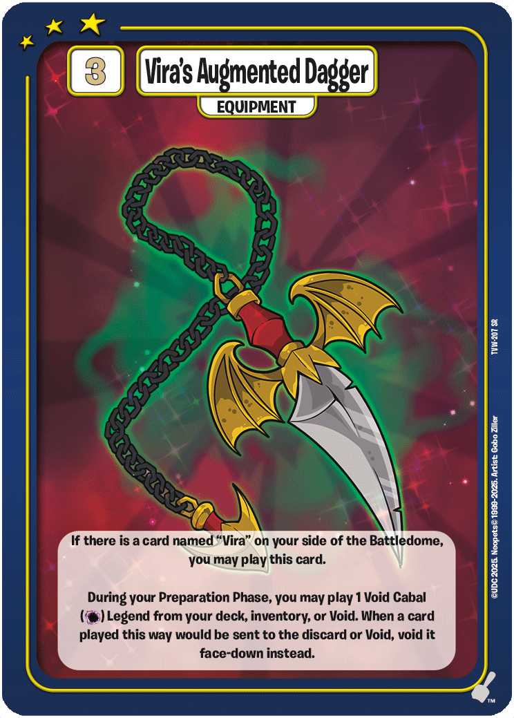 Vira's Augmented Dagger, TVW-207 SR