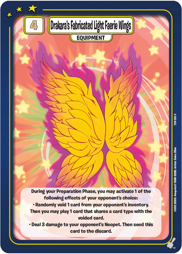 Drakara's Fabricated Light Faerie Wings, TVW-209 R