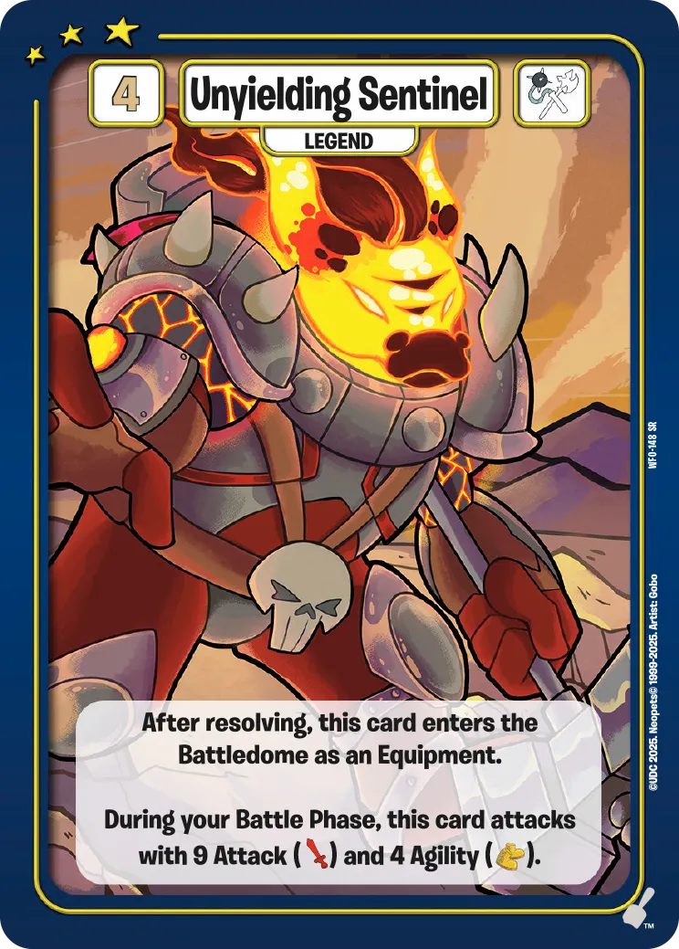 Unyielding Sentinel, WFO-148 SR