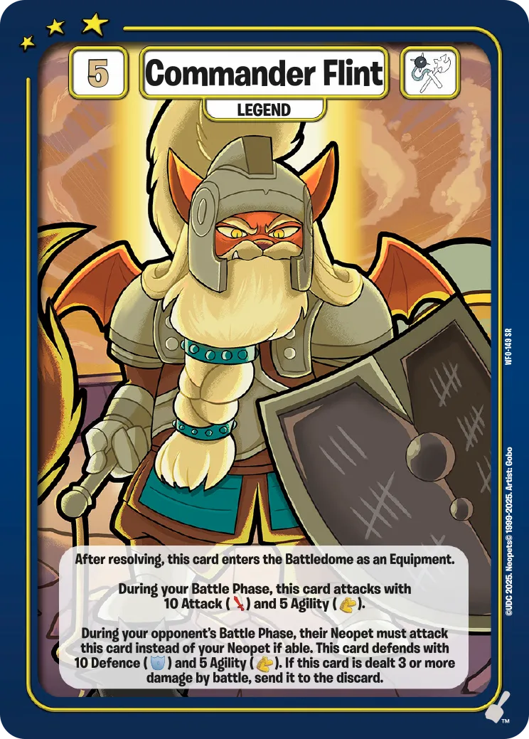 Commander Flint, WFO-149 SR