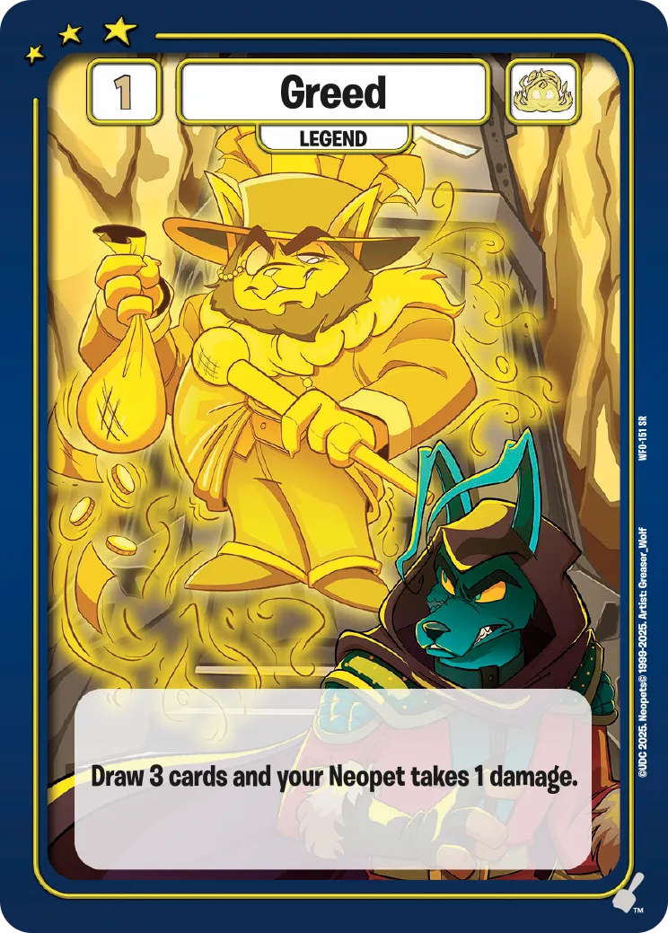 Greed, WFO-151 SR
