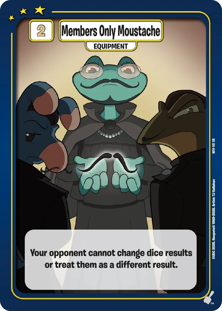 Members Only Moustache, WFO-181 SR