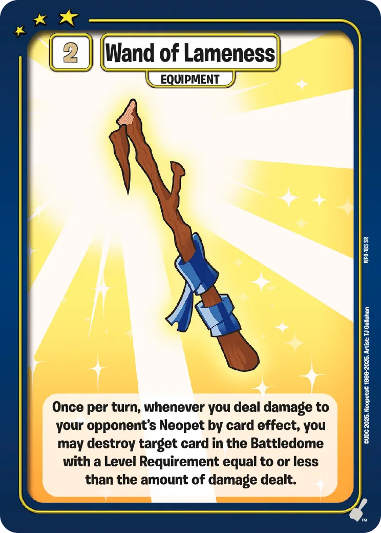 Wand of Lameness, WFO-183 SR
